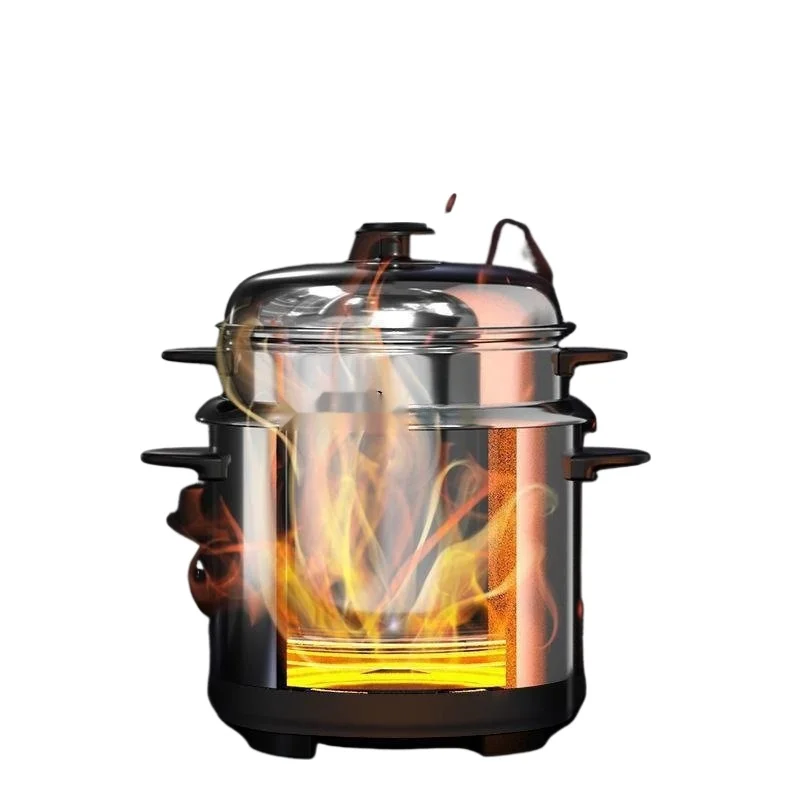 Hot selling old-fashioned rice cooker, stainless steel inner pot, multifunctional large capacity electrical appliance, view 6