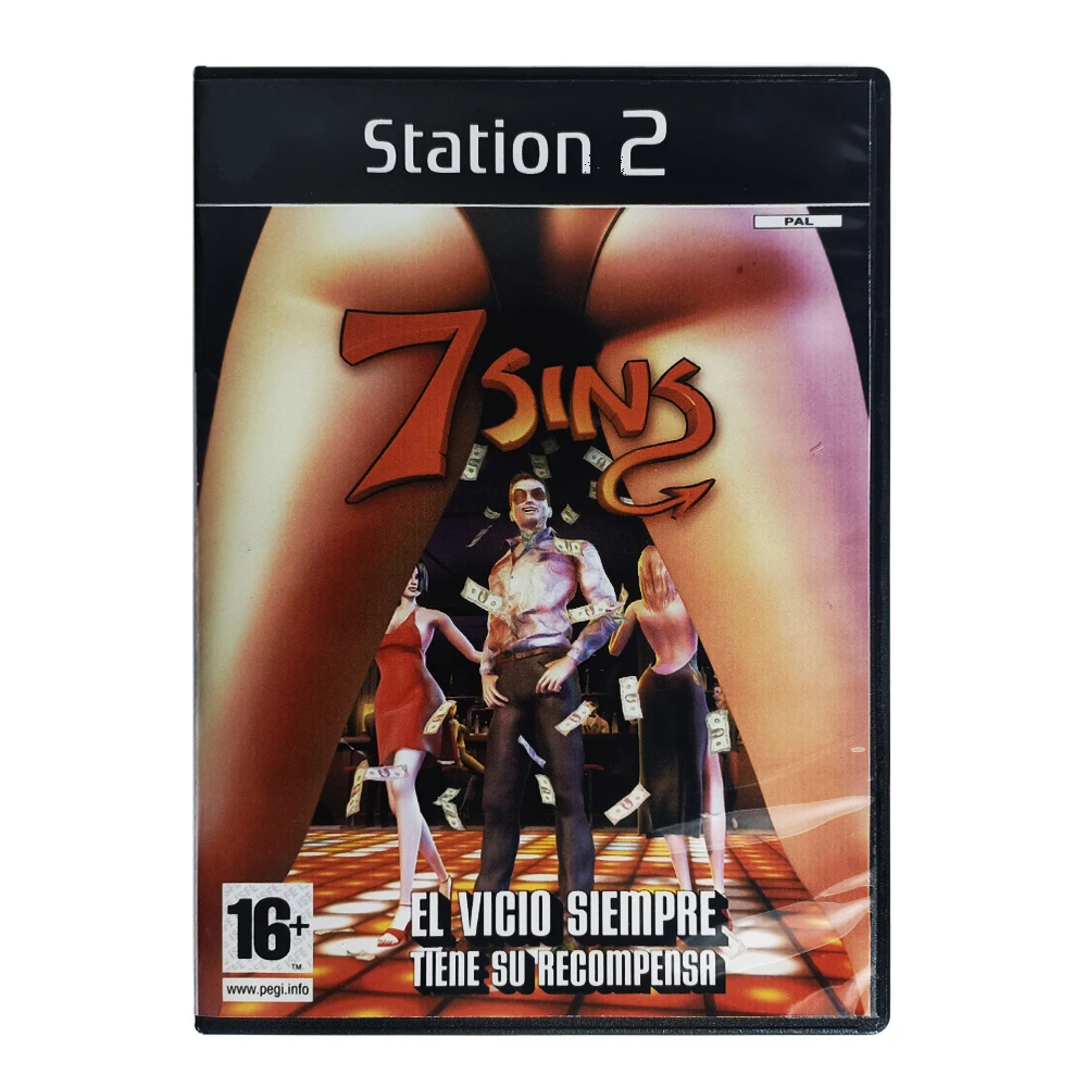 

PS2 7sins With Manual Copy Disc Game Unlock Console Station 2 Retro Optical Driver Retro Video Game Machine Parts