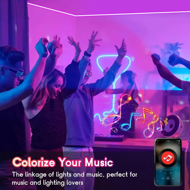 Tuya Smart Life WiFi LED Neon Light Strip 30M 24V Light Strip RGB Neon Sign Tape Work With Alexa TV Home Outdoor Decor Lighting