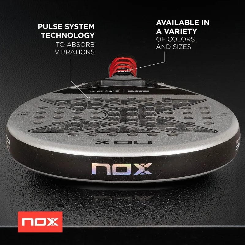 Padel Racket AT10 by Agustin TapiaEOS Flap Aerodynamics & Custom Grip Technology | 18K Aluminized Carbon with MLD Black Eva Core