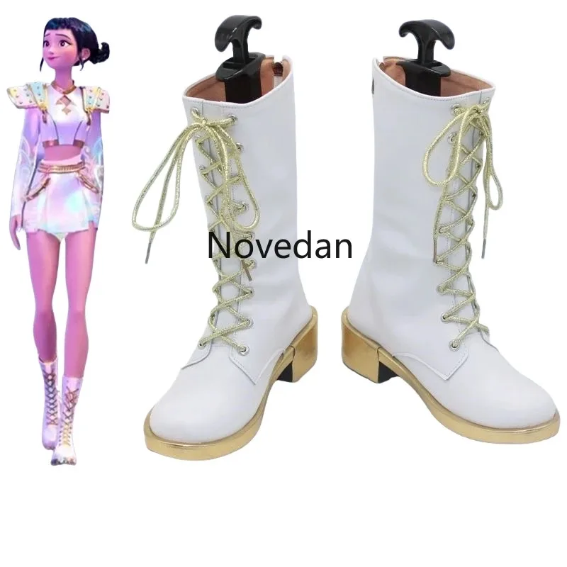 K Anime Pop Demon Hunters zapatos Huntrix Zoey Mira Rumi botas Halloween carnaval fiesta Comic Con Cosplay disfraz yi;4