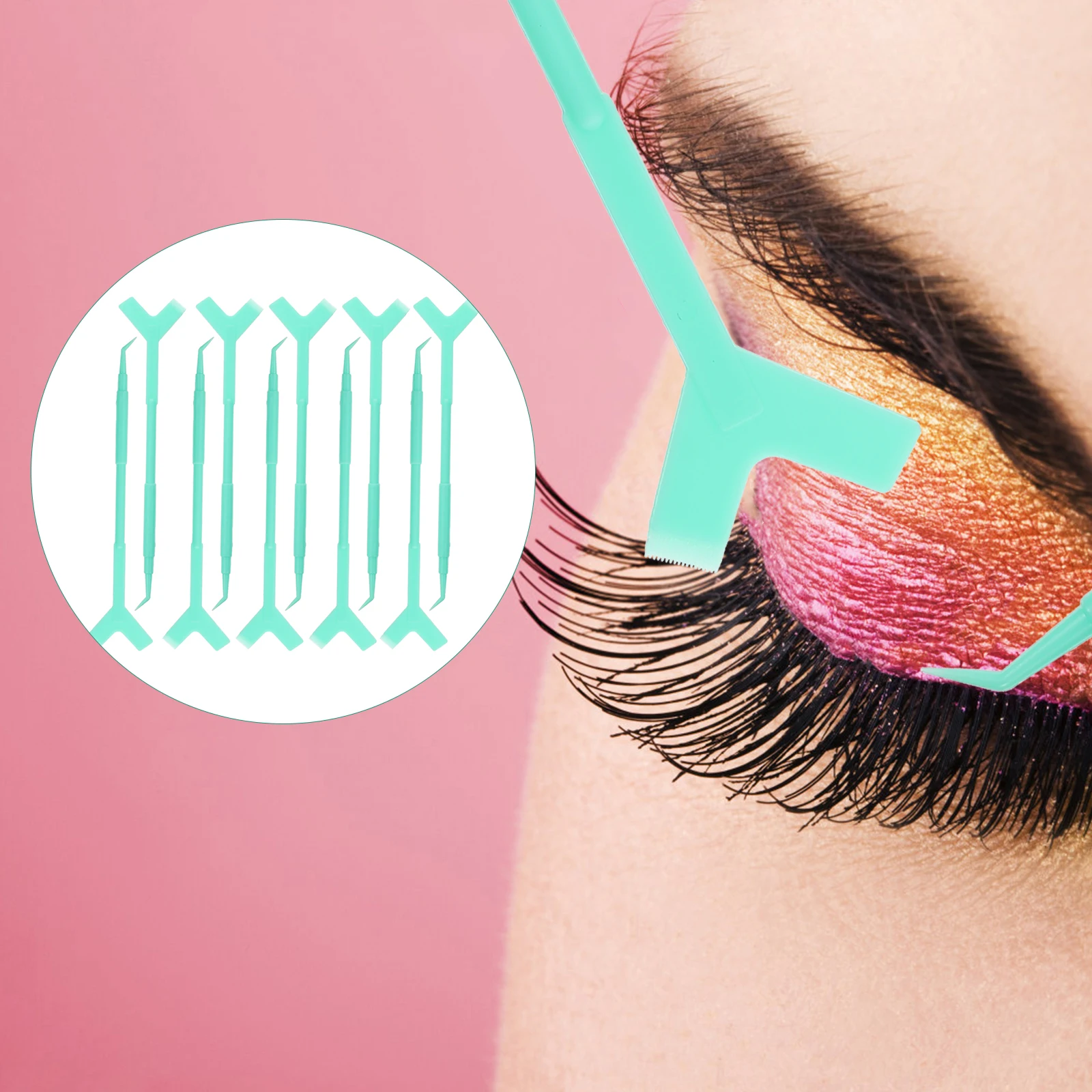 

10pcs False Eyelash Picking Stick Blue Material Reusable Lash Lift Tool Comb Brush Separator eyelash lift comb makeup