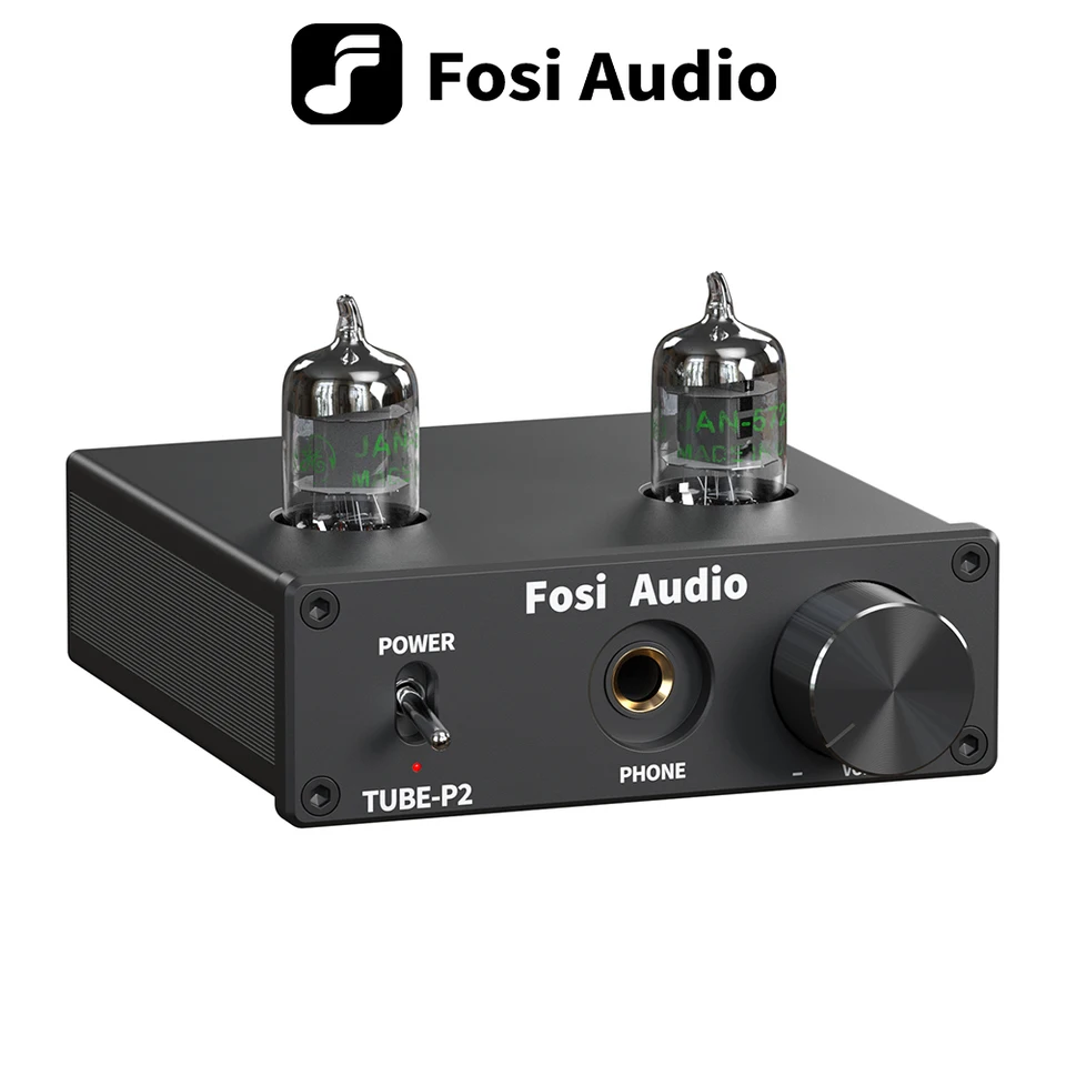 Fosi Audio P2 統合ポータブルヘッドフォンアンプ真空管アンプミニ