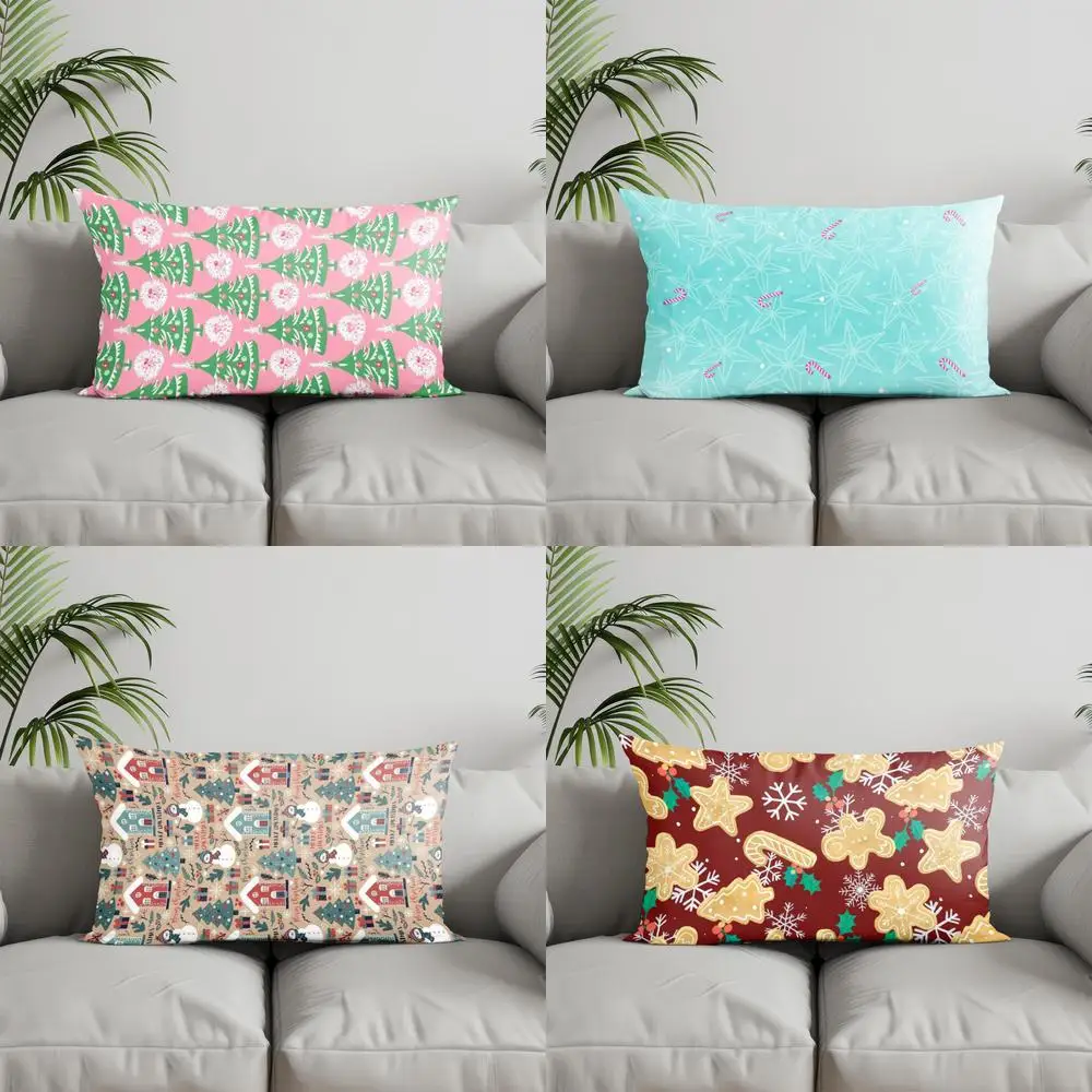 

Home Decor Pink Dandelion & Tree Pattern Pillow Suitable For Sofa Bedroom Car Pillow Cover Cushion Rectangular Back Cushion