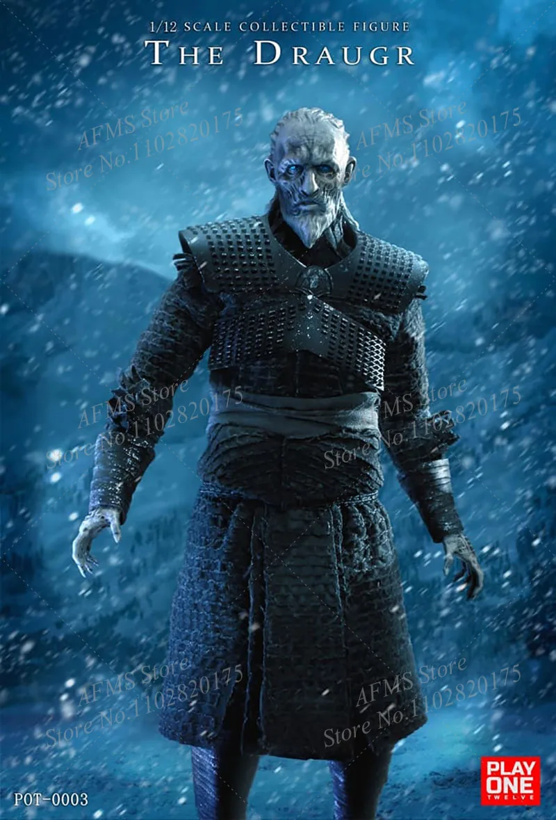 Play One Twelve POT-0003 1/12 Scale Collectible Figure Draugr Ghost Of The Night King 6Inch Male Soldier Action Figure Body