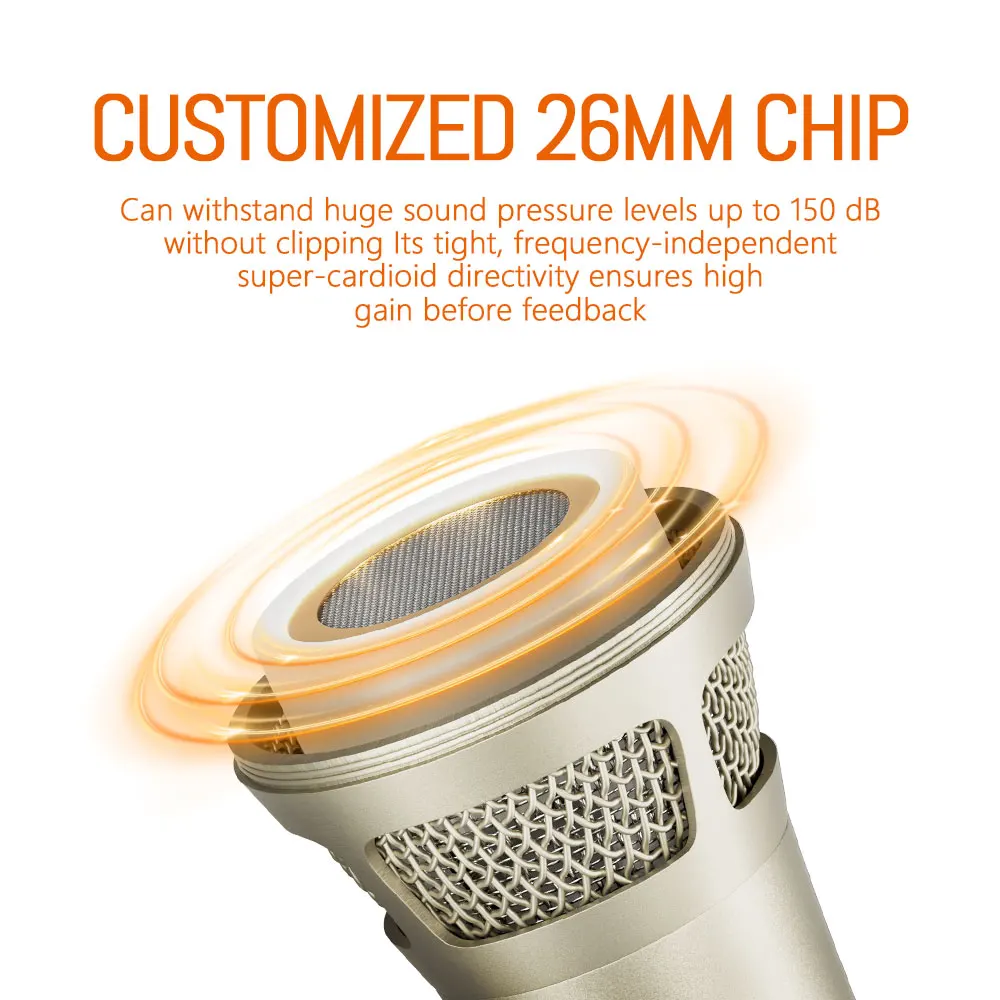 ميكروفون تسجيل ديبرا سلكي KMS105 ميكروفون محمول مع مصدر طاقة 48 فولت، جودة صوت احترافية عالية الجودة