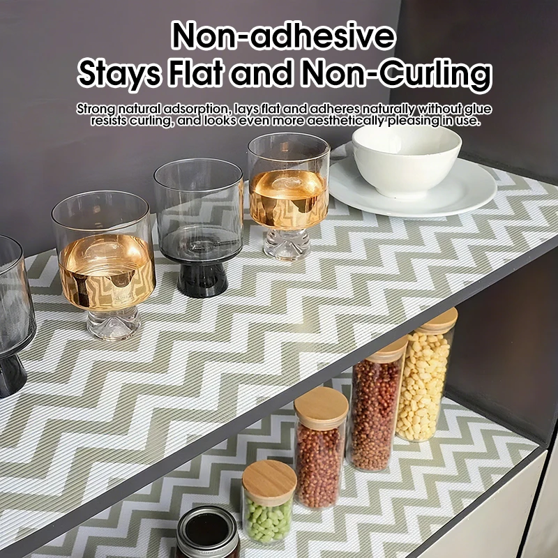 

150cmDrawer Mat Shelf Cover Liners Non Slip Waterproof Closet Placemat Table Pad Paper Shelf Liners Cabinet Mat Oil-proof Liners