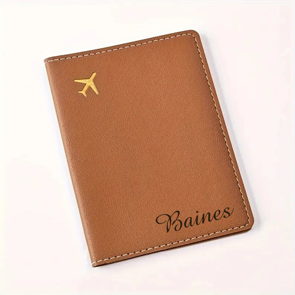 

Кожаный чехол для паспорта с индивидуальной гравировкой, 1 шт., персонализированный подарок для молодоженов, минималистичный чехол для паспорта из искусственной кожи.