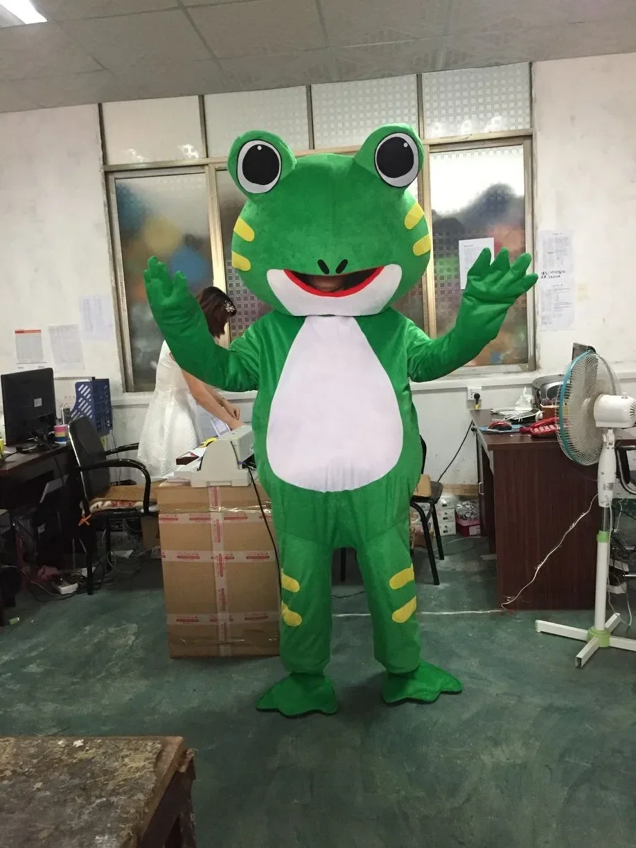 Weihnachts-Frosch-Maskottchen-Kostüm Frosch-Maskottchen Cartoon-Kostüm Halloween-Kostüm Weihnachts-Cosplay für Partys