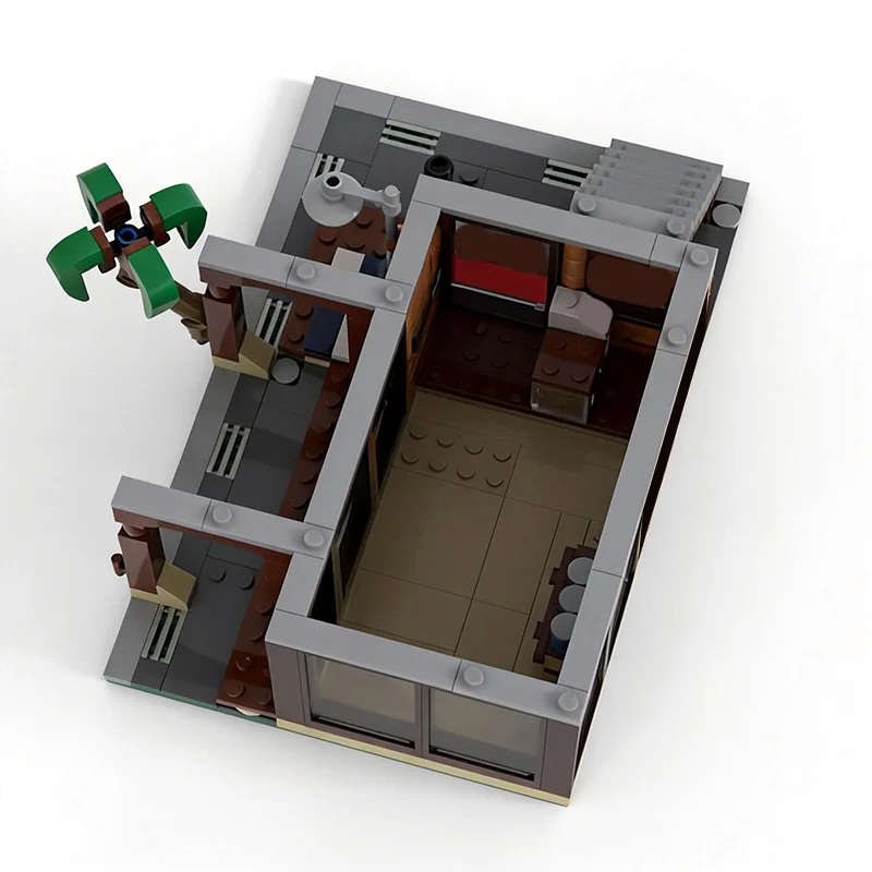 633-teiliges Modulares Bausatz-Set 'Surfer-Strandhaus' - Anpassbare Modulare Bausteine mit Kreativem Design für DIY-Urlaubsspielzeug und Geschenke