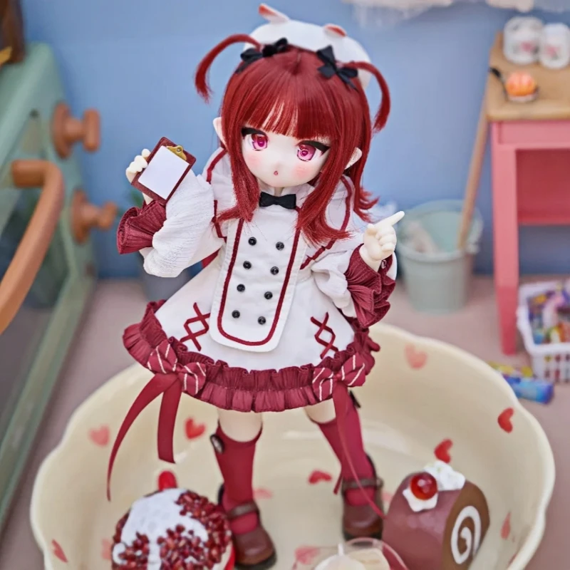 Official Genuine Tinyfox 1/6 Octopus Chef Piercy Mjd Movable Joint Doll Bjd 2d Doll Collect Model Full Set Girl'S Birthday Gift