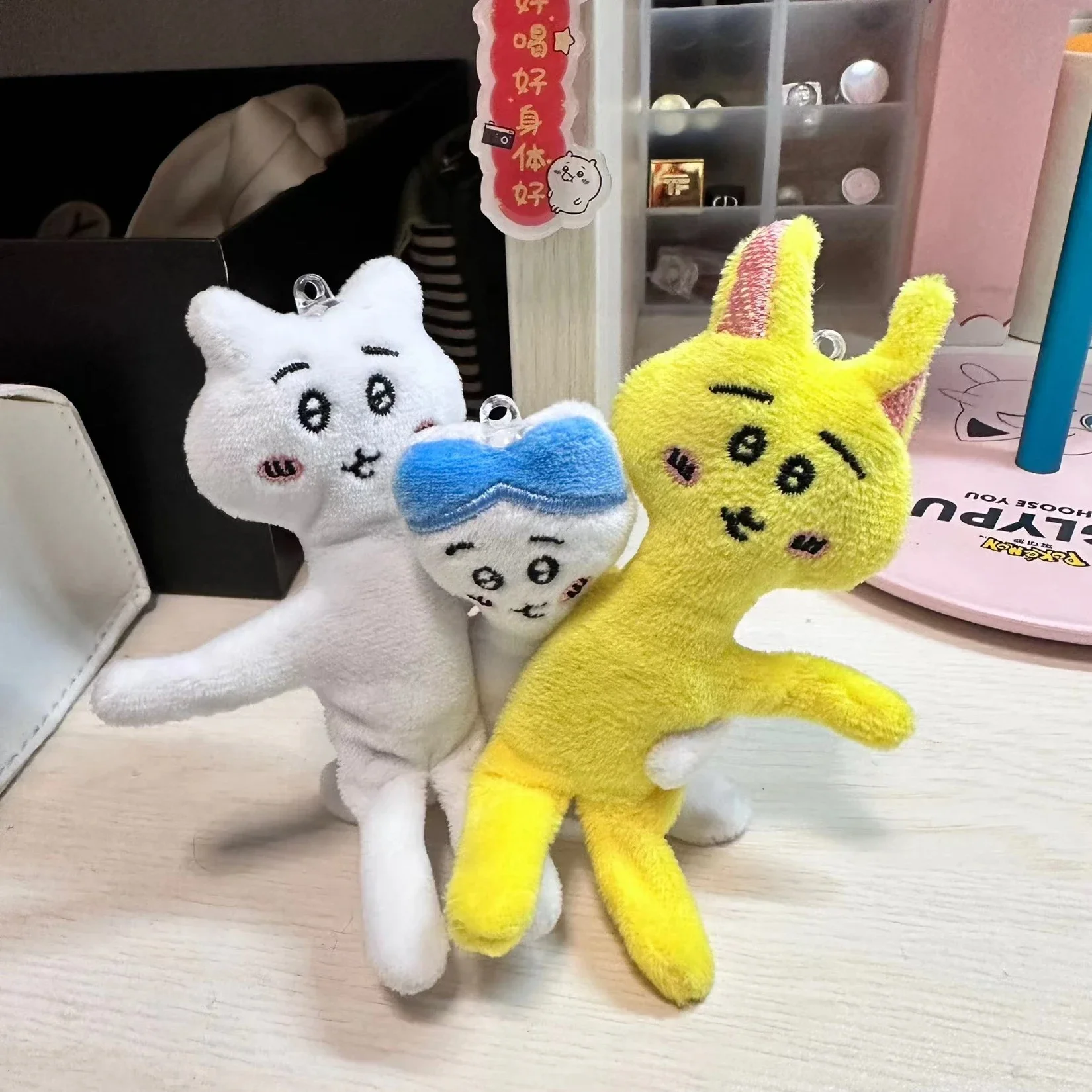 Pipe Cleaner Series Plush Pendant Super Muscle Line Hands Hachiware Usagi Doll Keychain Bag Decoration Pendant Model Toy Gift