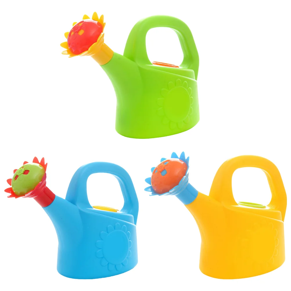 3 pçs ao ar livre frango rega mini brinquedos latas de jardim plástico multi-função banho