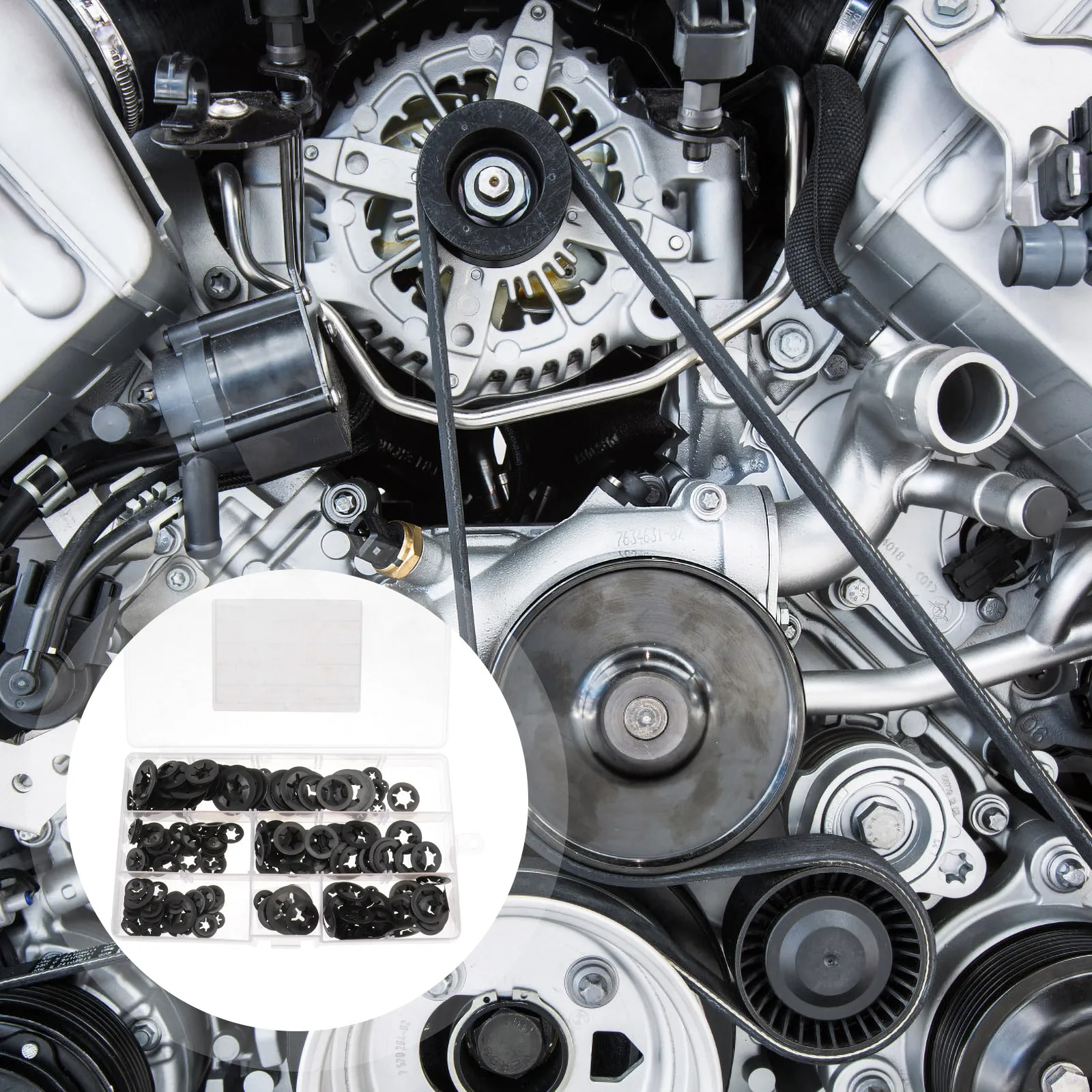 

280pcs Stainless Steel Anti-Rust Retainer Ring Bearing Pattern Washer For Sump Plugs Fuel Hydraulic Fittings Metal Washer