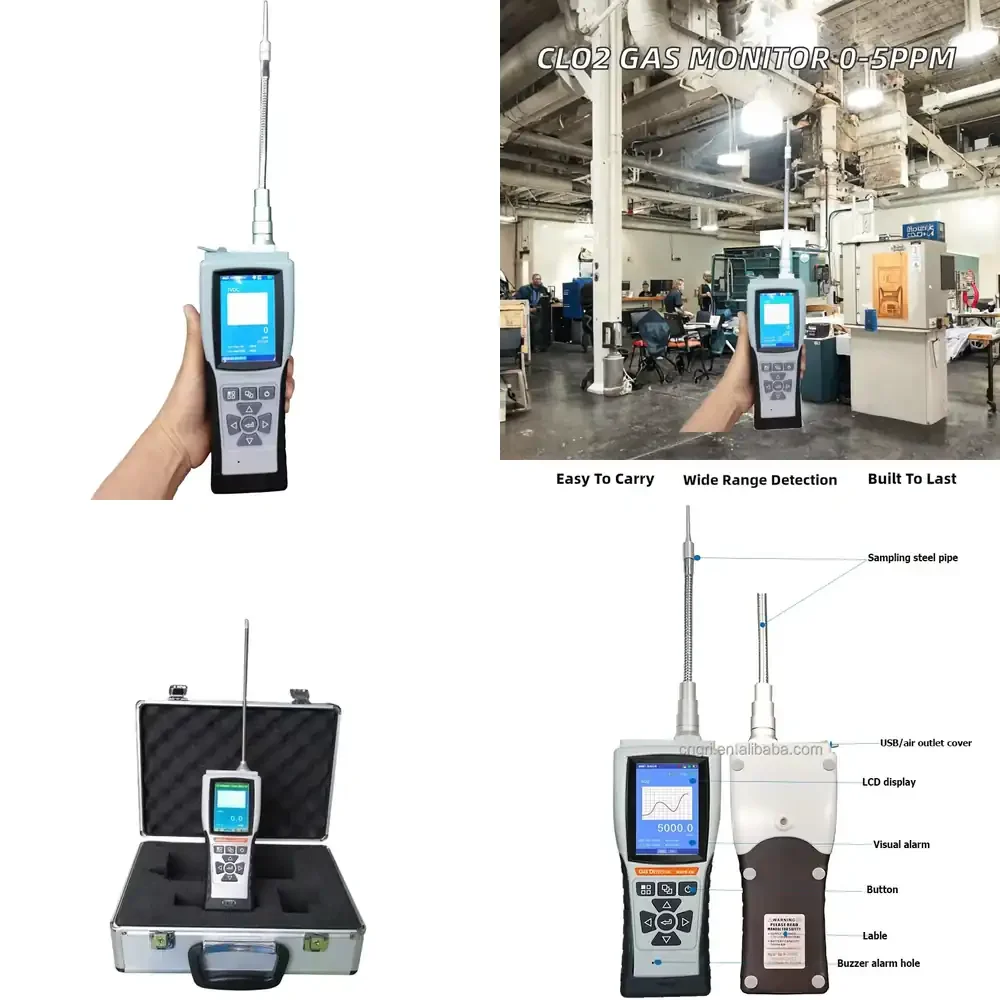 

Portable NO2 for GRI WASP-XM-E-NO2 0-1000 PPM Nitrogen Dioxide Leak Alarm Safety Tester Industrial Air