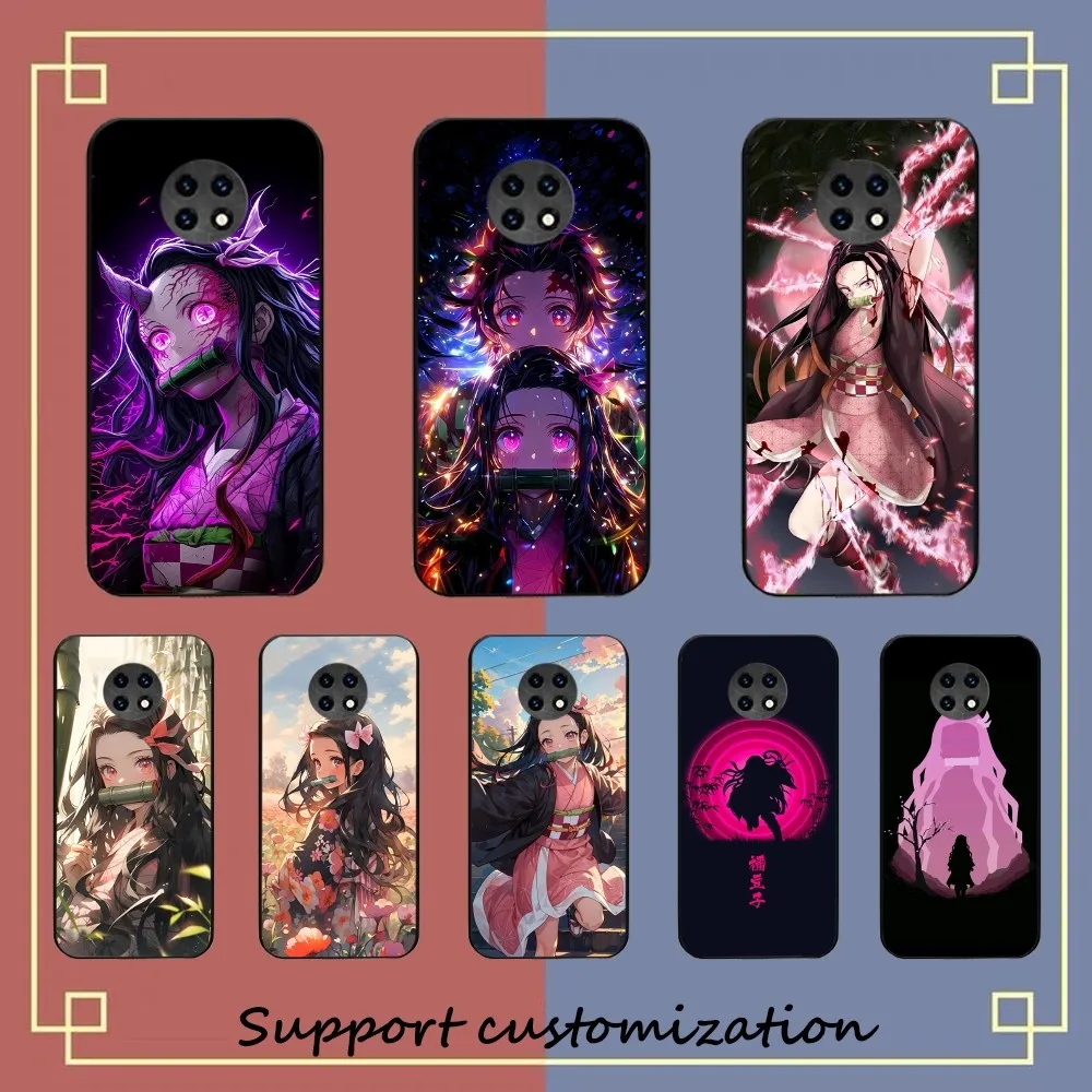 D-Demon S-Slayer K-Kamado N-Nezuko Phone Case For Redmi Note 4 X 5 A 6 7 8 T 9 9S 10 11 11S 11Epro Poco M3 Pro