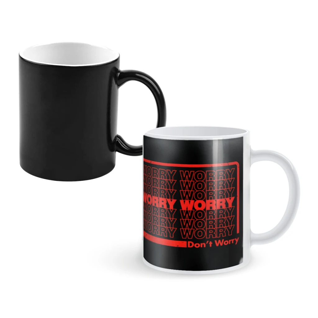 

Worry ListCoffee Mugs And Mug Creative Color Change Tea Cup Ceramic Milk Cups Novelty Gifts