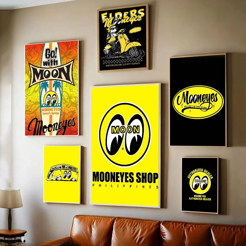 M-Mooneyes Print Good Quality Prints And Posters Vintage Room Home Bar Cafe Decor Aesthetic Art Wall Painting