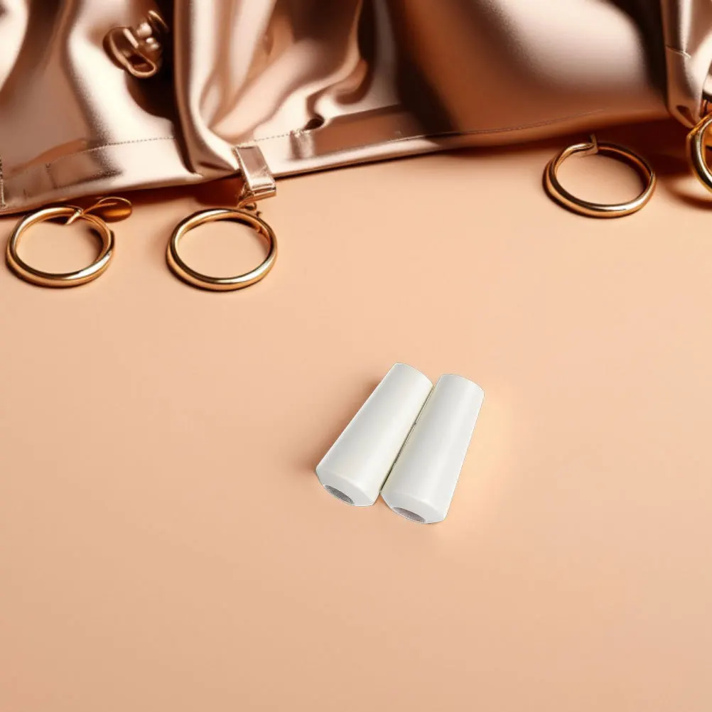 

16Pcs White Wood Blind Cord Pulls Conical Handles Replacement Parts for Window Roller Blinds Curtains Accessories Home Repair