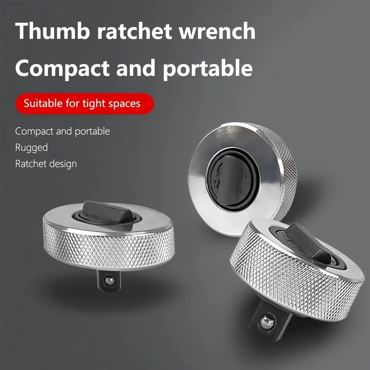 Mini-Ratschen-Steckschlüssel, kompletter Stahl, Palmen-Ratschen-Steckschlüssel, Finger, umkehrbarer Ratschengriff, 1/4 Zoll, 3/8 Zoll, 1/2 Zoll Antrieb – Detail 6