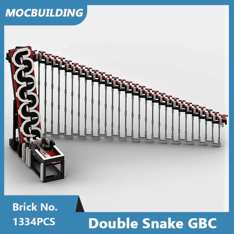 

MOC Building Blocks Doble Snake GBC Assembled Bricks Parent-child Interaction Sports Creative Toys 1334PCS with 1 Medium Motor