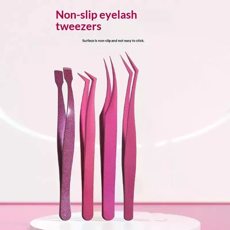 Eyelash Tweezers Multi-color Craft Tweezers Stainless Steel Precision Tools For Cutting Nail Art Stickers And DIY SET