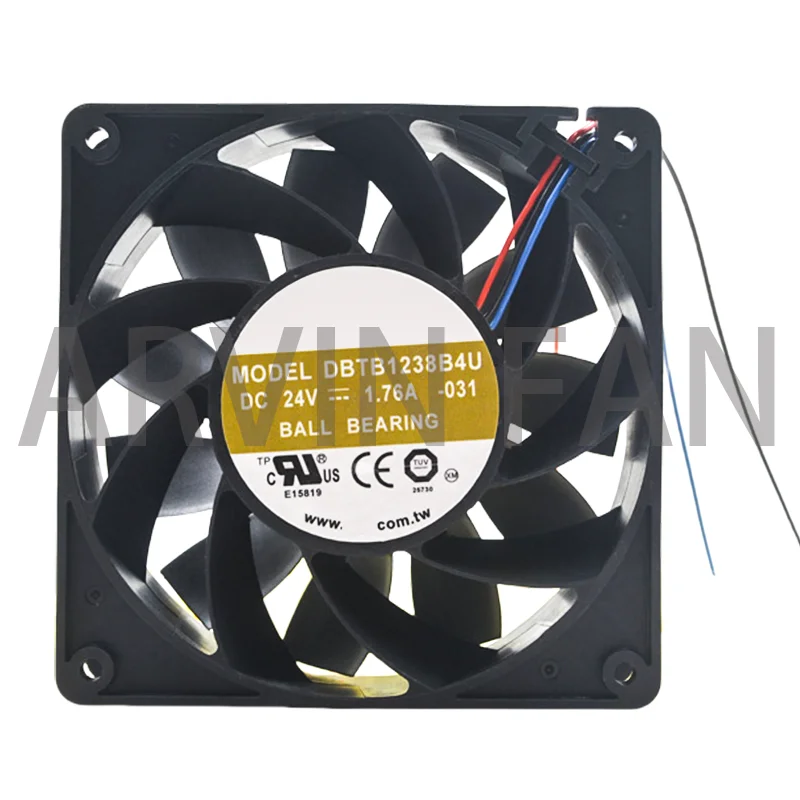 DBTB1238B4U 24V 1.76A 12CM 12038 Violent Heat Dissipation Fan 3-wire Temperature Control