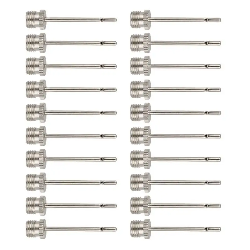 20Pcs Replacement Stainless Inflation Needle Inflatable Needle Universal Balls Air Pumps Needle for Basketball Soccer