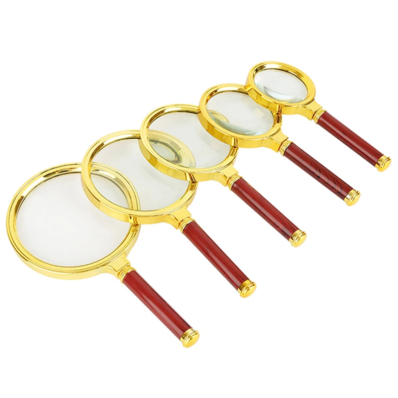 Ручное увеличительное стекло высокой четкости 60/70/80/90/100 мм, портативное увеличительное стекло для обучения, чтения и поиска неисправностей