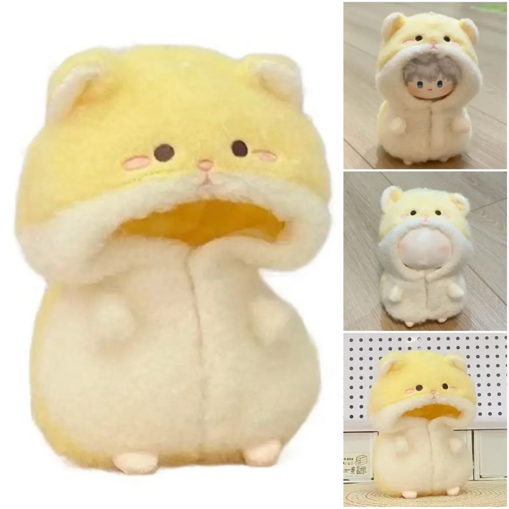 Roupas para Bonecas de 10cm, Conjunto de Macacões Amarelos de Hamster em Estilo Cartoon, Jogo de Troca de Roupas, Cosplay, Pijamas em Miniatura para Bonecas de Algodão