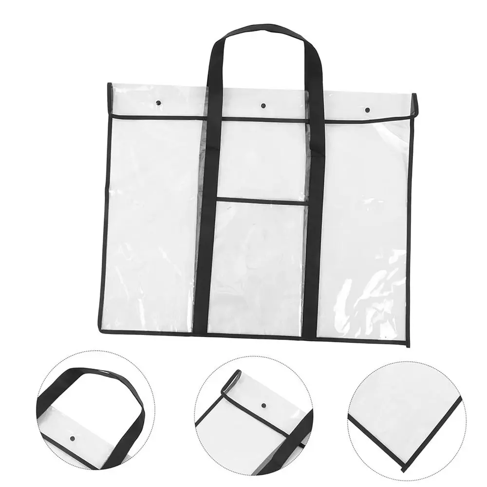 NEW Durable Art Portfolio Bag Large Capacity Waterproof Artwork Organizer PVC Drawing Portfolio Case Student
