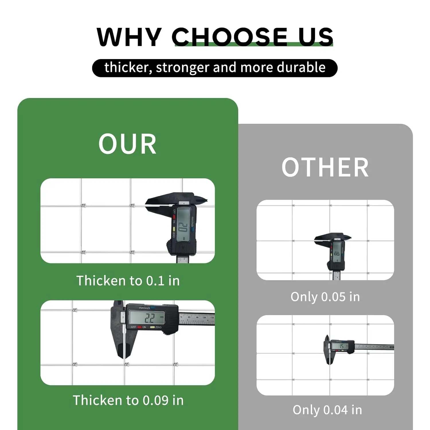 ألواح الماشية شديدة التحمل بـ 12 مقاسًا، سياج فولاذي مجلفن بطول 4 أقدام × 100 قدم لحماية المزرعة والحديقة