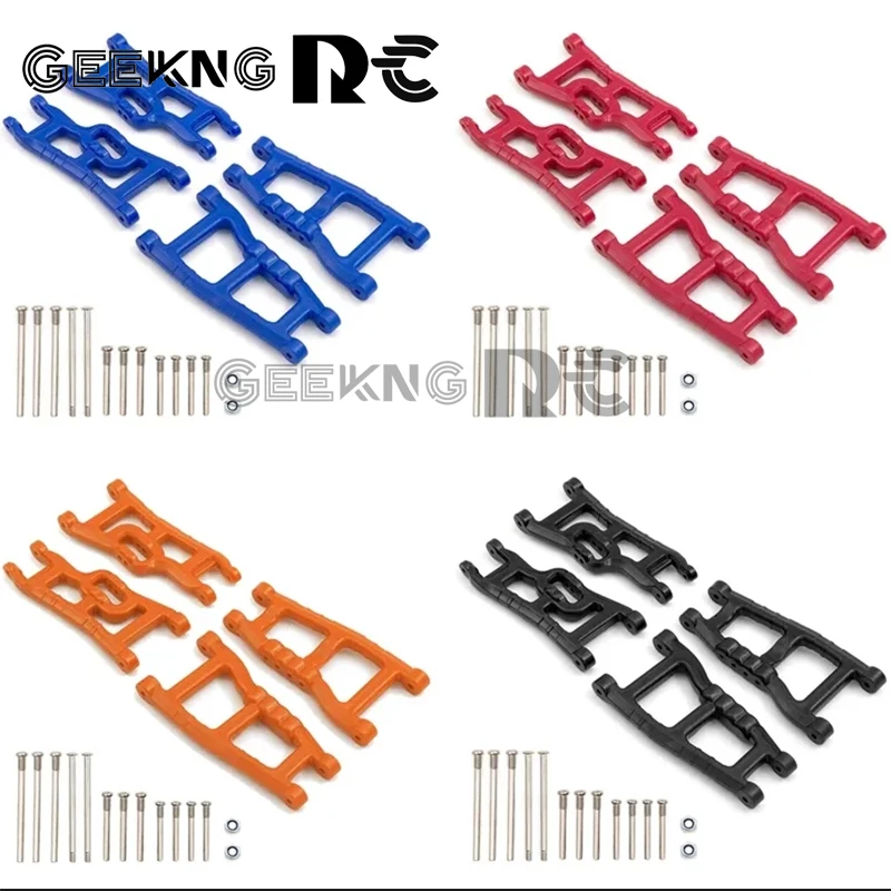 4pcs Nylon Front and Rear Suspension Arm Set for 1/10 Traxxas Slash 2WD VXL Nitro Slash F-150 Raptor Upgrade Parts