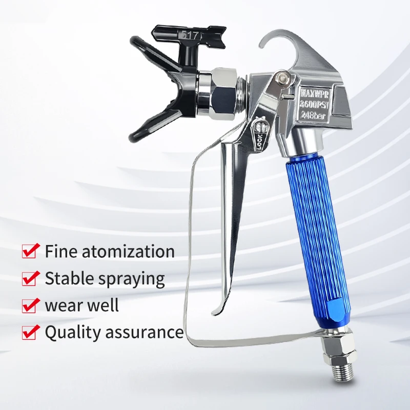 エアレスペイントスプレーガン高圧3600-psi-517ノズルチップ