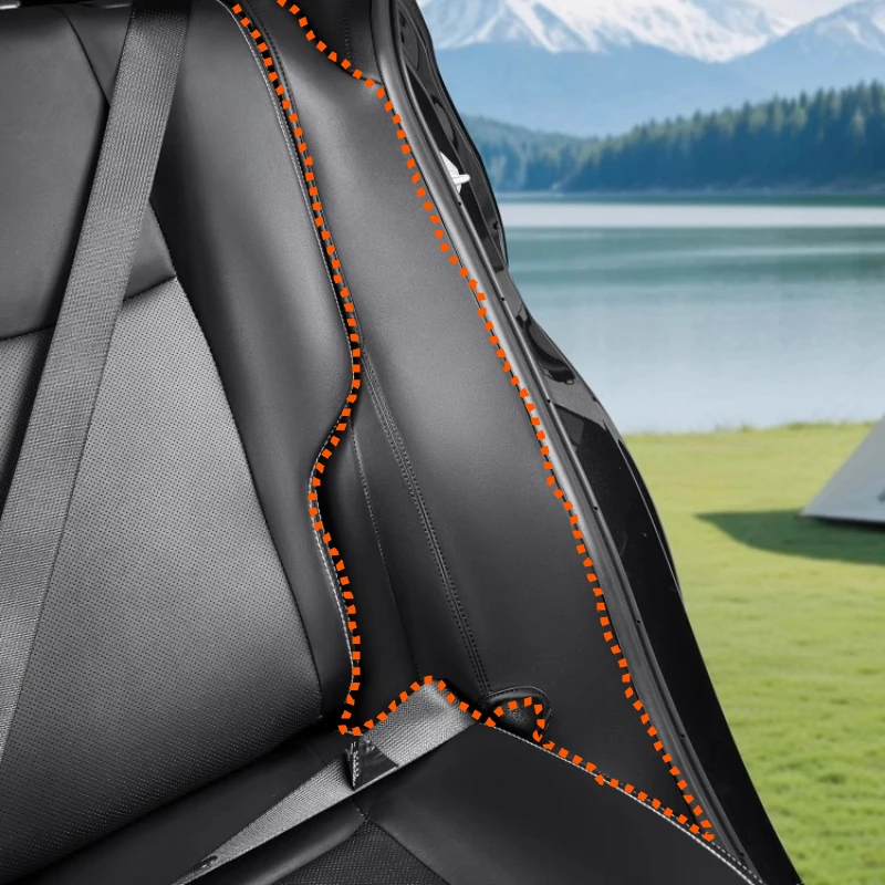For RAV4 2020-2025: Rear Seat Side Cover Guards - Premium Protection Trim Set​​  Anti-Scratch & Stain Guard Panels accessories