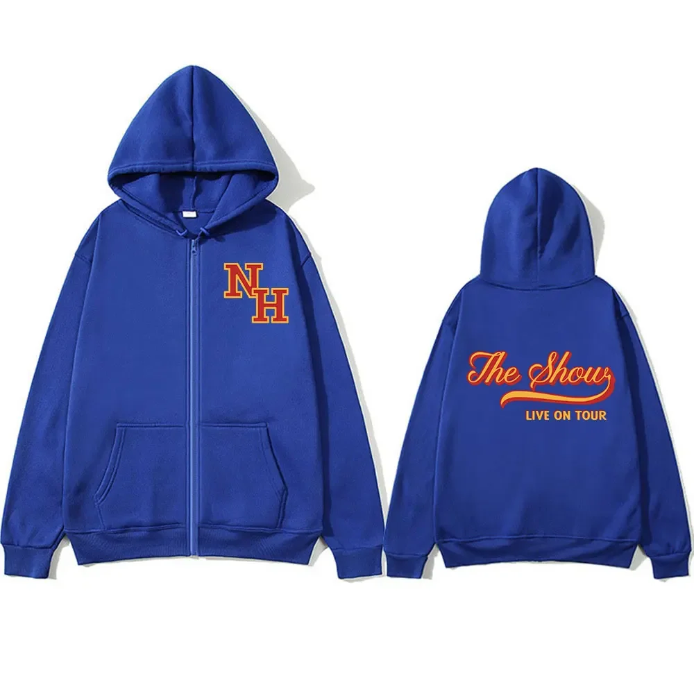 Niall Horan The Show Live on Tour Zipper Hoodies Men Women Fashion Hip Hop Oversized Zip Up Hooded Sweatshirts Casual Pullovers