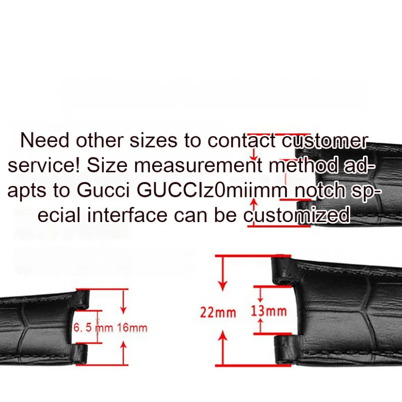 Ремешок из натуральной кожи для наручных часов, Мужская цепь с пряжкой-бабочкой, подходит для часов Gucci GC, надпись notch, 20-11 мм, 22-13 мм