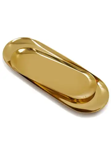 1pcs Stainless Steel Tray Decoration Storage Tray Earrings Sorting Tray Multi Size Bathroom Bedroom Storage Accessory Rust Proof