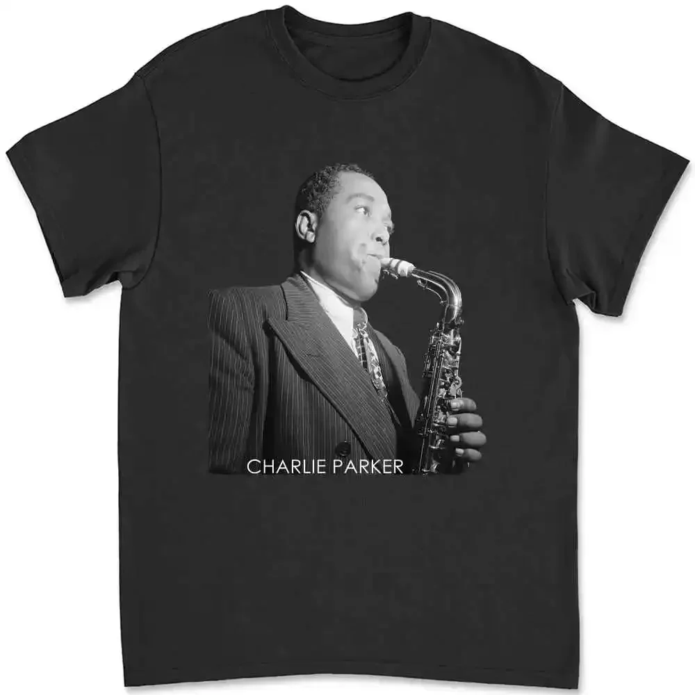 1990 Charlie Parker Jazz Club Saxophonist Miles Davis T-shirt 6ABN