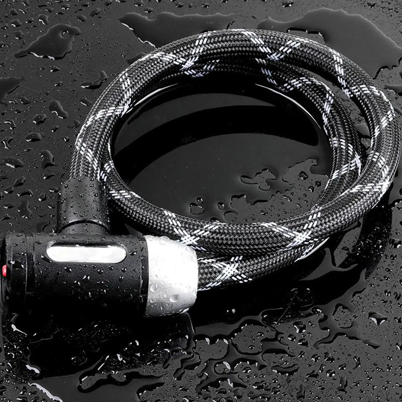 

Cable Bike Lock Waterproof Bicycle Locking Cable Rustproof Portable Bike Lock For Road Trip Biking Motorcycle Scooter Mountain