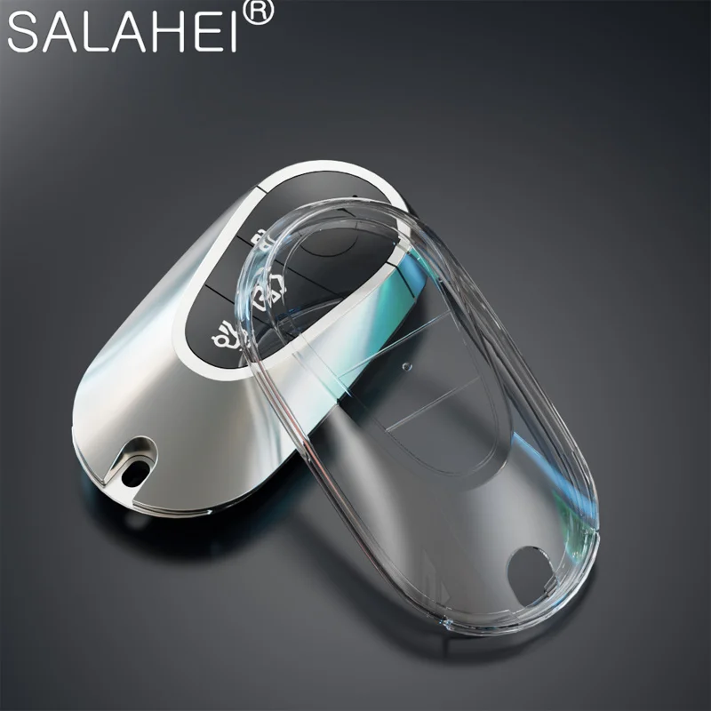 Чехол для автомобильного ключа из ТПУ для Mercedes Benz 2021 C /S Class W223 W206 S350L S400L S450L S500L, защитные автомобильные аксессуары