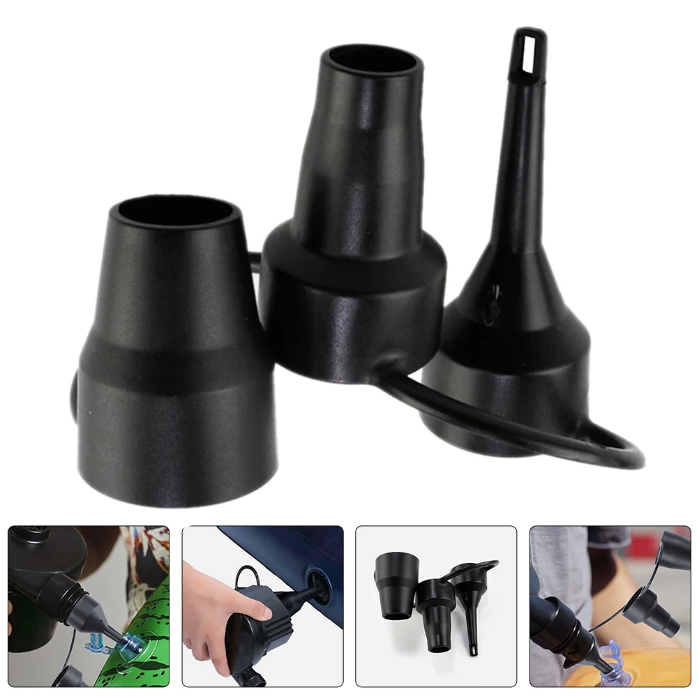 

5Sets Air Pump Nozzles Triple Inflation Tips for Fast Inflation Air Mattress Replacement Nozzles Inflatable Bed