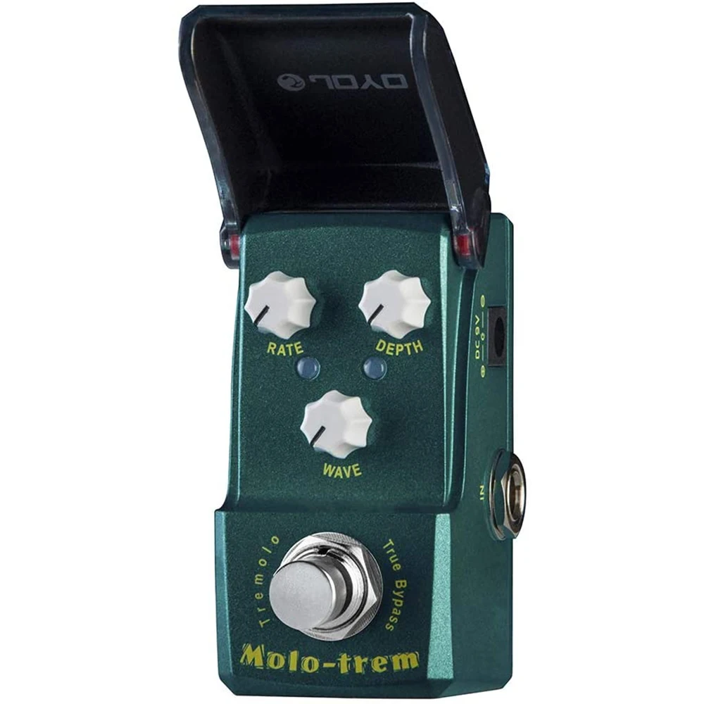 

JOYO JF-325 Molo-Trem Tremolo Pedal Effect Vintage Tube Amp Simulator Tremolo Pedal for Electric Guitar Pedals WAVE RATE DEPTH