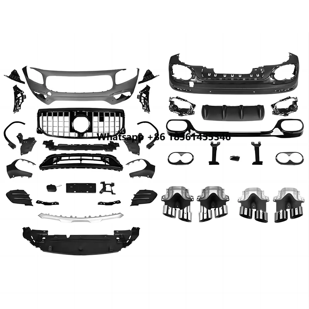 For GLB Class X247 GLB180 GLB200 GLB250 20-23 Upgrade to GLB35 GLB45 Style Front Bumper Rear Lip Diffuser Full Body Kit