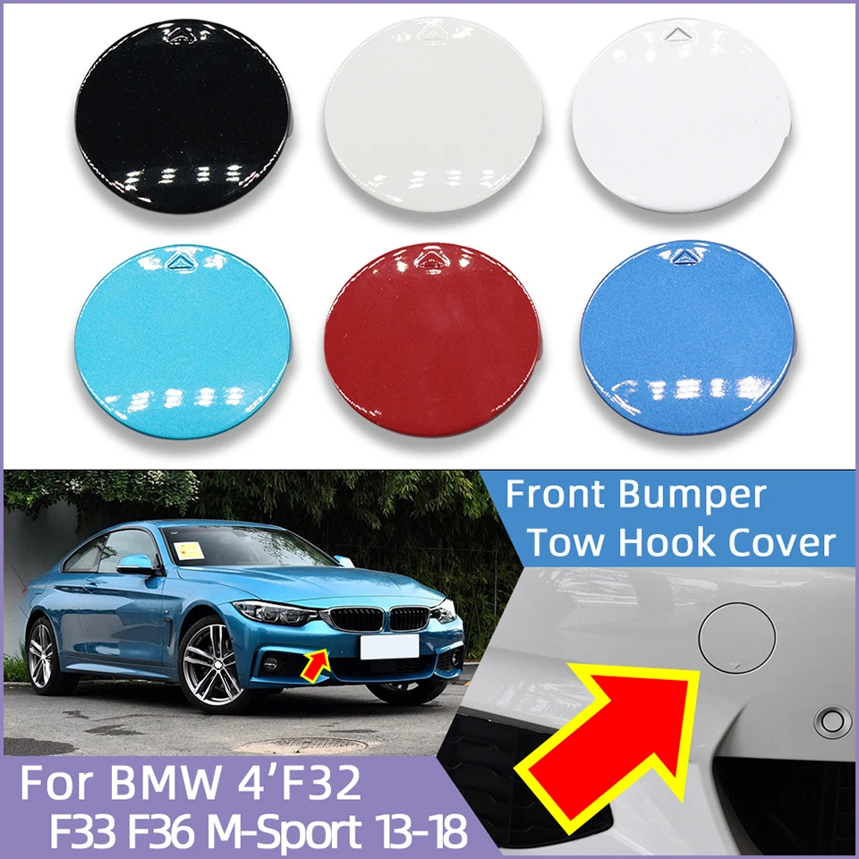 

For Bmw 4 Series M-Sport F32 F33 F36 2013 2014 2015 2016 2017 2018#51118061005 Front Bumper Towing Hauling Hook Eye Cover Cap