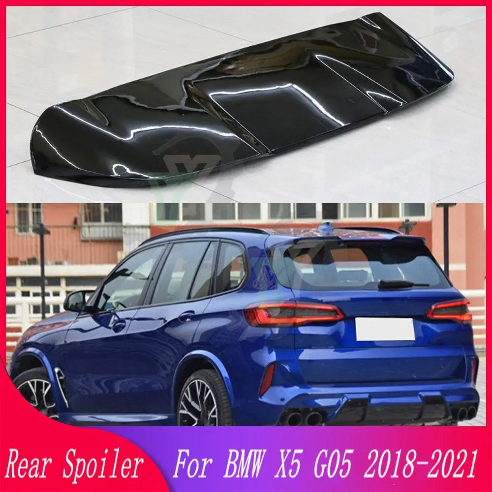 

High Quality ABS Plastic Rear Roof Spoiler Trunk Wing Lip Boot Cover For BMW X5 G05 Upgrade 1:1 X5M Style 2018 2019 2020 2021