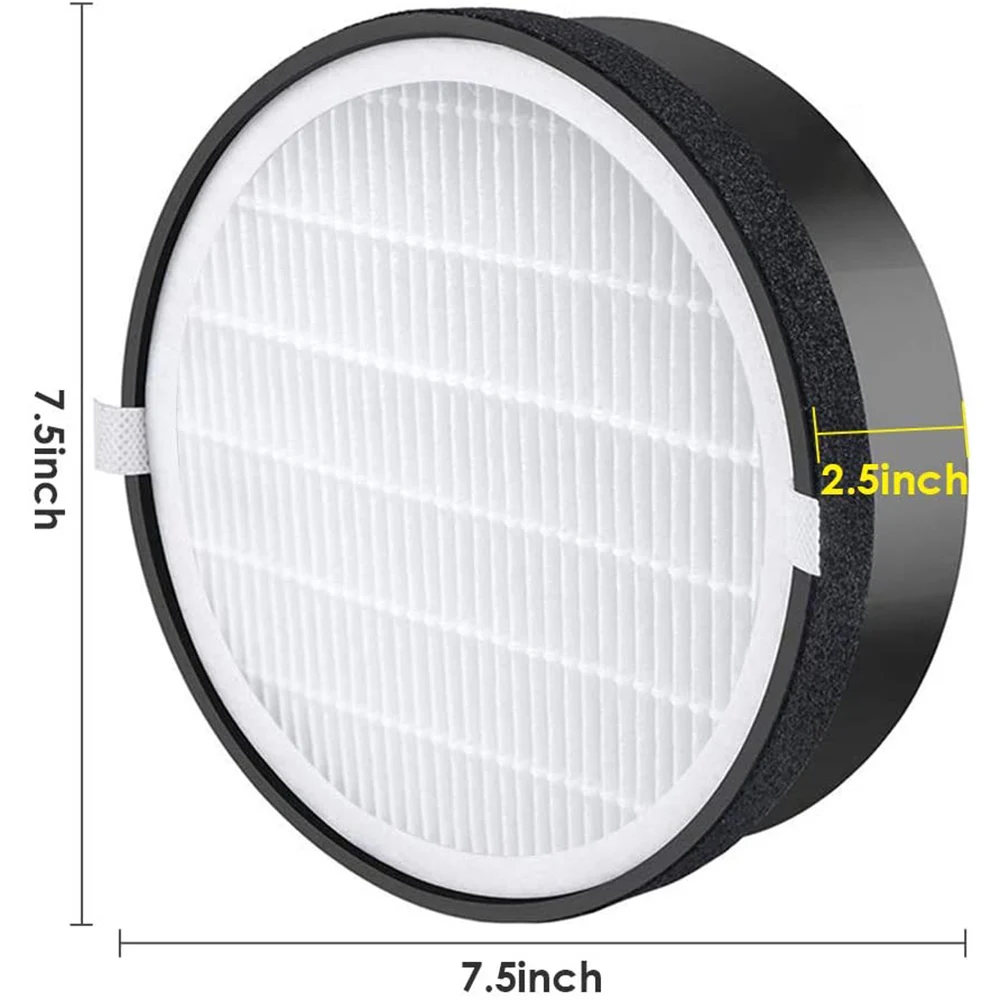 Replacement Filter for Levoit Air Purifier LV-H132, True HEPA and Activated Carbon Filters