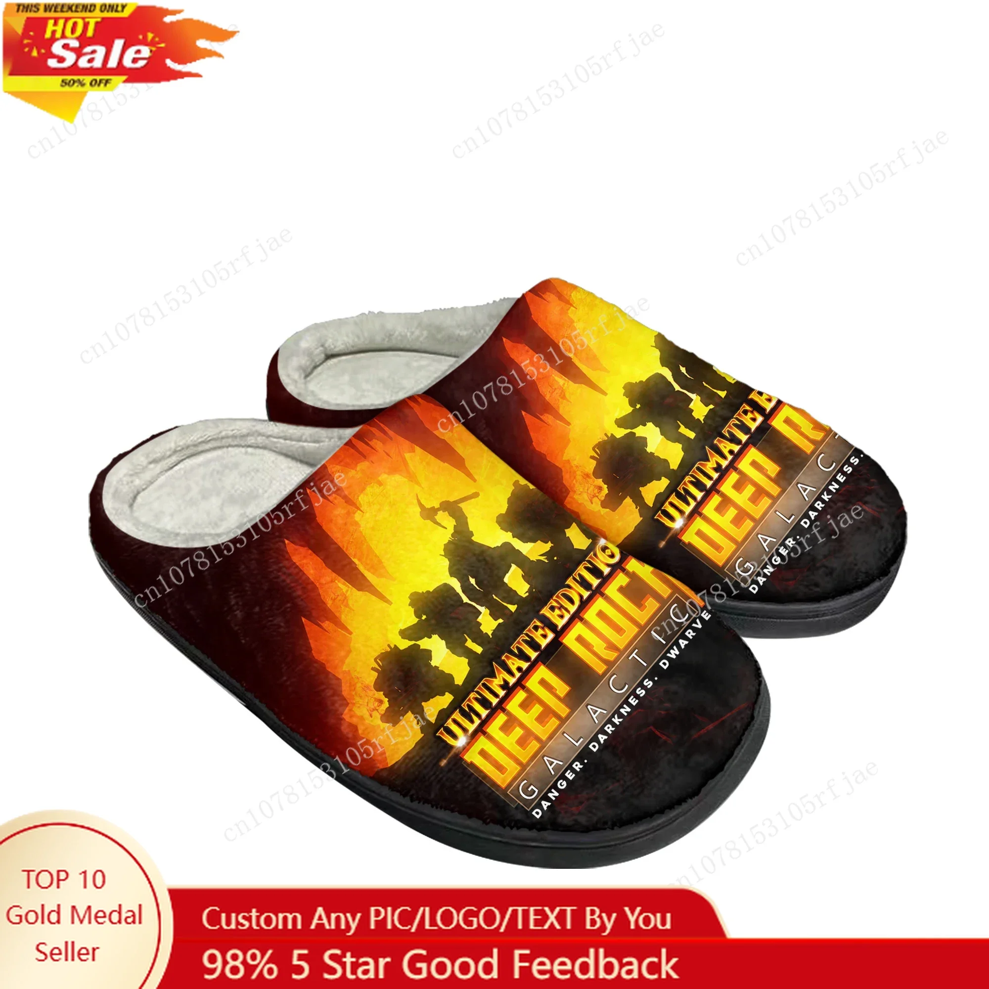 

Deep Rock Galactic Home Cotton Slippers Cartoon Game Men Women Teenager Plush Bedroom Casual Keep Warm Shoes Tailor Made Slipper