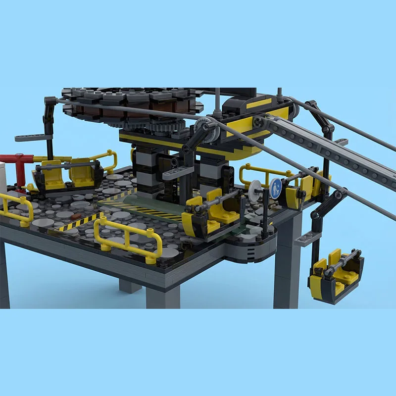 MOC Building Block Chairlift GBC Children\'s Gift Toy Education Model Science Educational Gift Creative Building Block