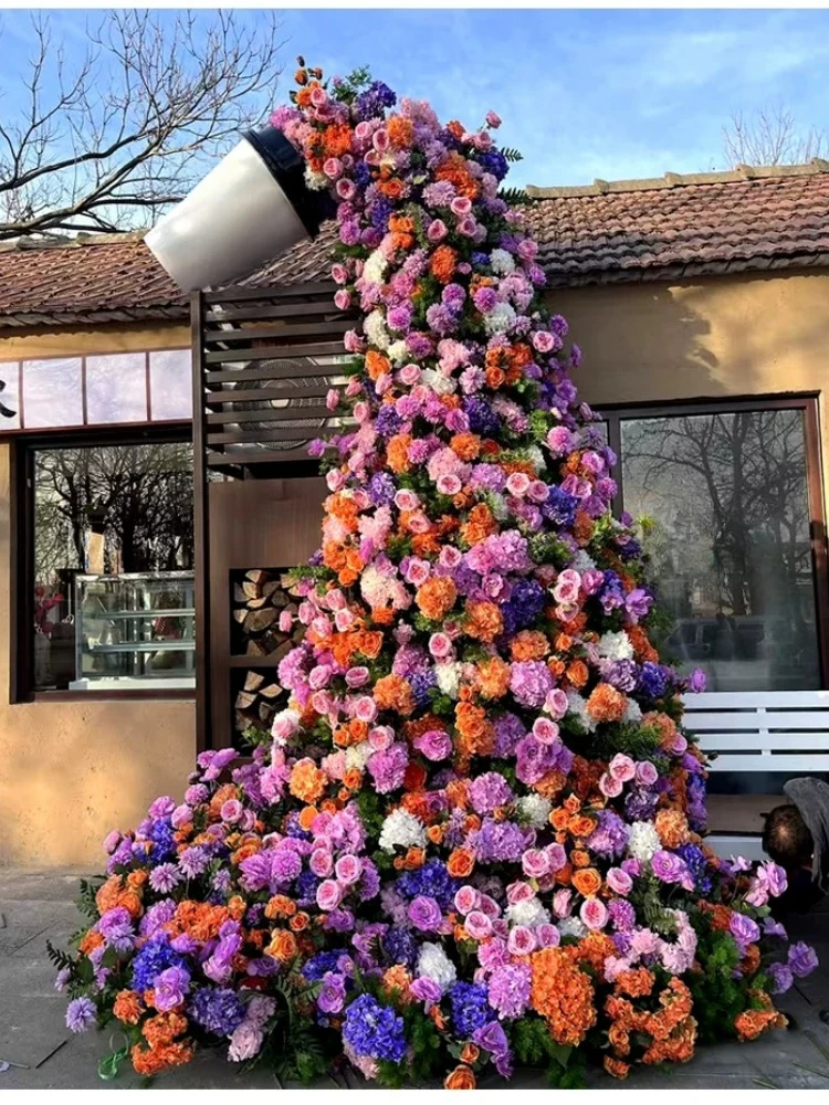 

Simulation waterfall flower cup, decorative ornament store scenic spot creative customization
